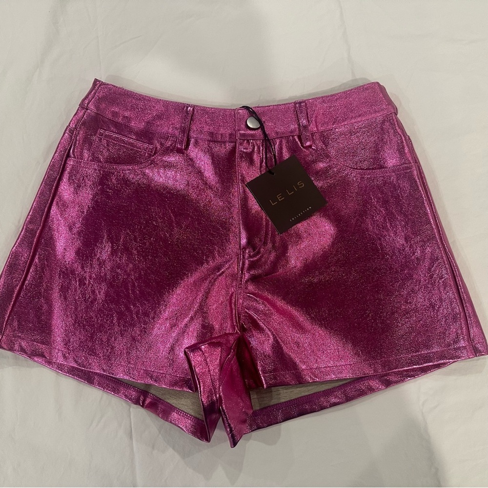 Le Lis Pink Metallic NWT Women’s Size Medium M New! LELIS COLLECTION
